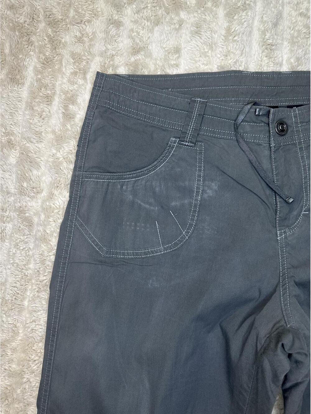 Kuhl Born In The Mountains grey hiking capri pants Size 12 Short gorpcore - Picture 3 of 11